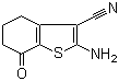 2-氨基-4,5,6,7-四氢-7-氧代苯并[b]噻吩-3-甲腈分子结构 (CAS 98899-30-0)