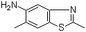 2,6-二甲基-5-苯并噻唑胺分子结构 (CAS 98953-72-1)