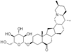 伊贝碱甙 A分子结构 (CAS 98985-24-1)