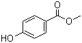 structure of CAS# 99-76-3, Methylparaben;Methyl paraben; Methyl p-hydroxybenzoate; 4-(Methoxycarbonyl)phenol; 4-Hydroxybenzoic acid methyl ester; 4-(Carbomethoxy)phenol; Methyl Parasept; Methyl Butex; Methaben; Metaben; Methyl 4-hydroxybenzoate
