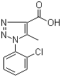 1-(2-氯苯基)-5-甲基-1H-[1,2,3]三唑-4-甲酸分子结构 (CAS 99074-45-0)