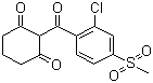 structure of CAS# 99105-77-8, Sulcotrione;2-(2-Chloro-4-(methylsulfonyl)benzoyl)-1,3-cyclohexanedione; ICIA0051; SC0051