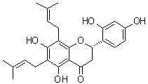 苦参酚 E分子结构 (CAS 99119-72-9)