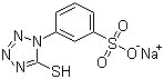 3-(5-巯基-1-四唑基)苯磺酸钠分子结构 (CAS 99131-26-7)