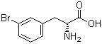D-3-溴苯丙氨酸分子结构 (CAS 99295-78-0)