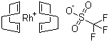 结构式 CAS# 99326-34-8, 双(1,5-环辛二烯)-三氟甲磺酸铑