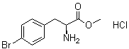 4-溴-L-苯丙氨酸甲酯盐酸盐分子结构 (CAS 99359-32-7)