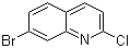 7-溴-2-氯喹啉分子结构 (CAS 99455-15-9)