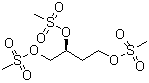 (2S)-1,2,4-丁烷三醇三甲烷磺酸酯分子结构 (CAS 99520-81-7)