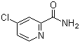 4-氯吡啶-2-甲酰胺分子结构 (CAS 99586-65-9)