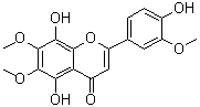 5,8,4'-三羟基-6,7,3'-三甲氧基黄酮分子结构 (CAS 99615-01-7)