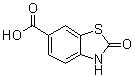 2,3-二氢-2-氧代-6-苯并噻唑羧酸分子结构 (CAS 99615-68-6)