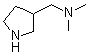 3-(二甲基氨基甲基)吡咯烷分子结构 (CAS 99724-17-1)