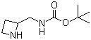 氮杂环丁烷-2-甲基氨基甲酸叔丁酯分子结构 (CAS 99724-21-7)