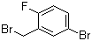 2-氟-5-溴苄溴分子结构 (CAS 99725-12-9)