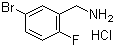 5-溴-2-氟苄胺盐酸盐分子结构 (CAS 99725-13-0)