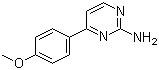2-氨基-4-(4-甲氧基苯基)嘧啶分子结构 (CAS 99844-02-7)