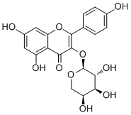 堪非醇 3-O-阿拉伯糖苷分子结构 (CAS 99882-10-7)